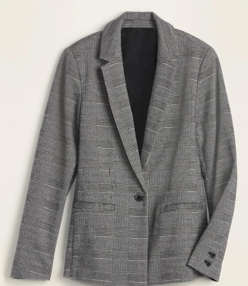 Old Navy Classic Glen Plaid Blazer 