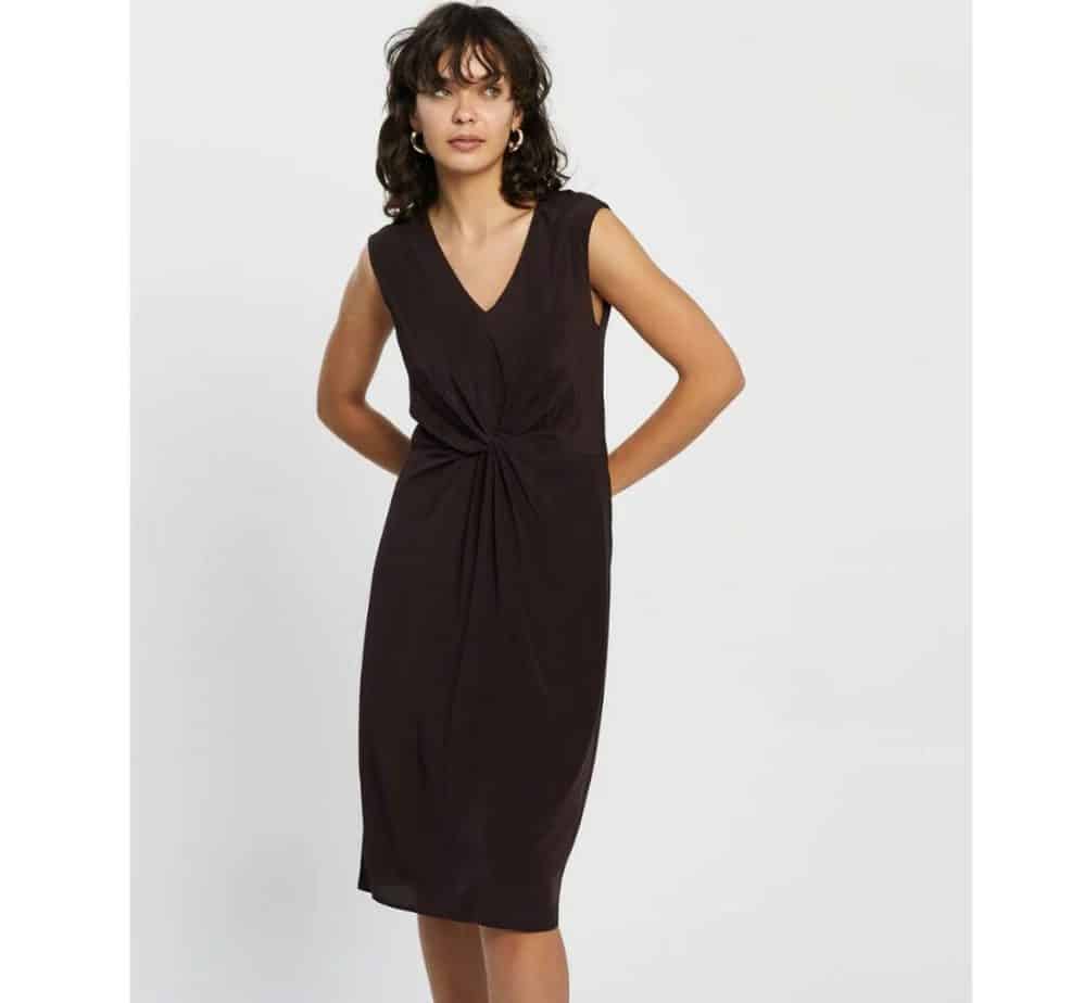 DAVID LAWRENCE Marion Silk Mix Dress