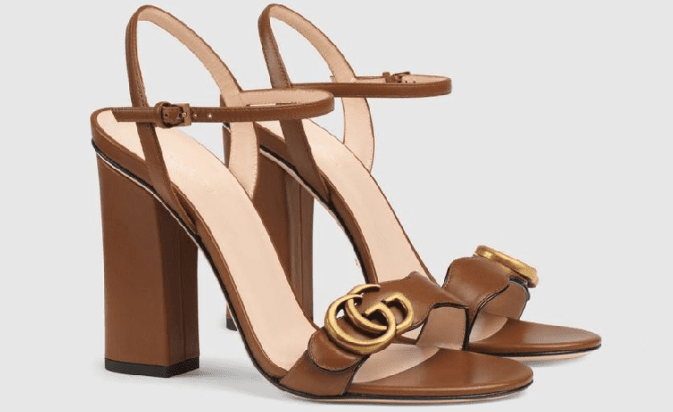 Gucci GG Marmont Nude Heels 