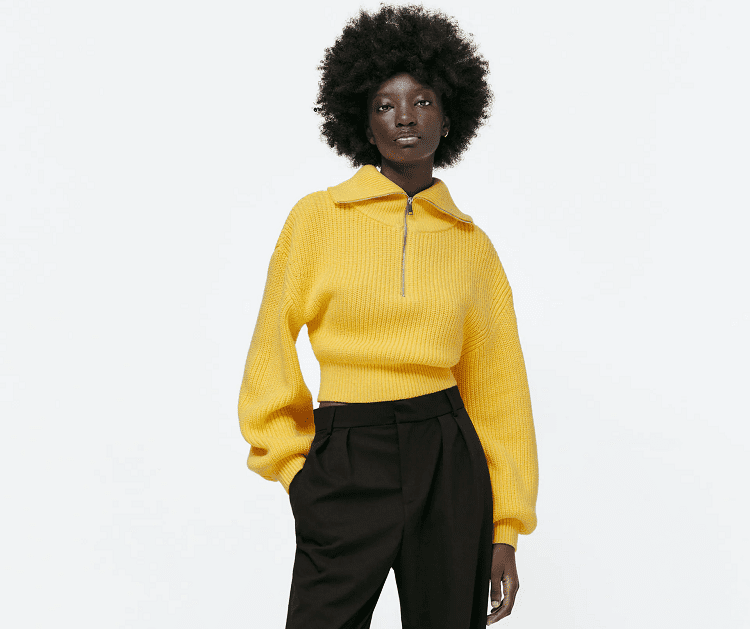 Zara Balloon Sleeve Knit Sweater