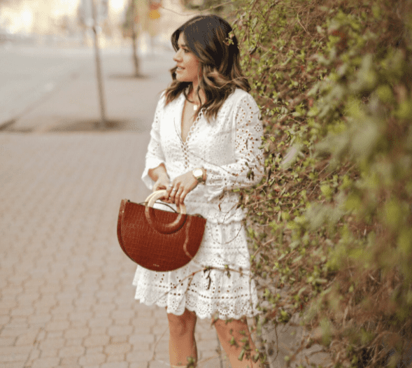 white dress