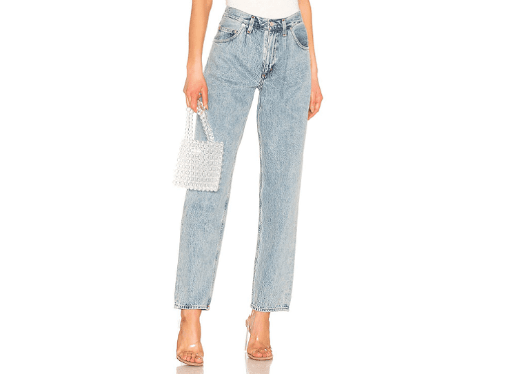 Baggy Oversized Jean with Pleats in Lark by Agolde