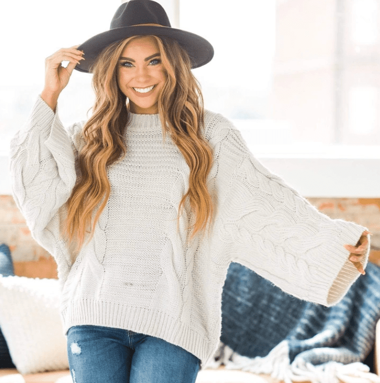 Bohemian Cable Knit Outfit