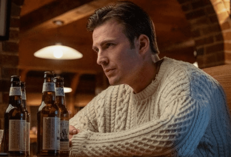 Chris Evans Cable Knit Sweater