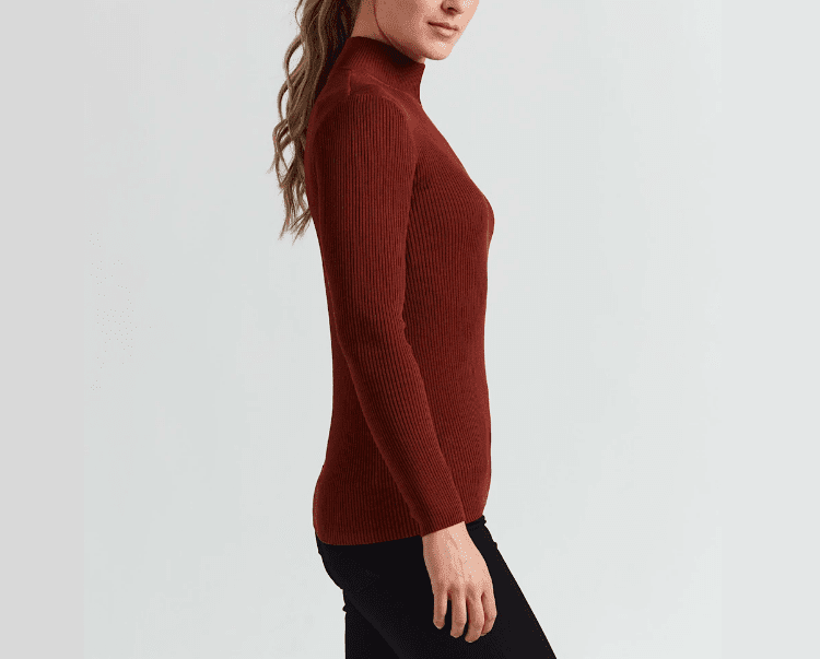 Pendleton USA WOMEN'S RIB MOCK NECK PULLOVER