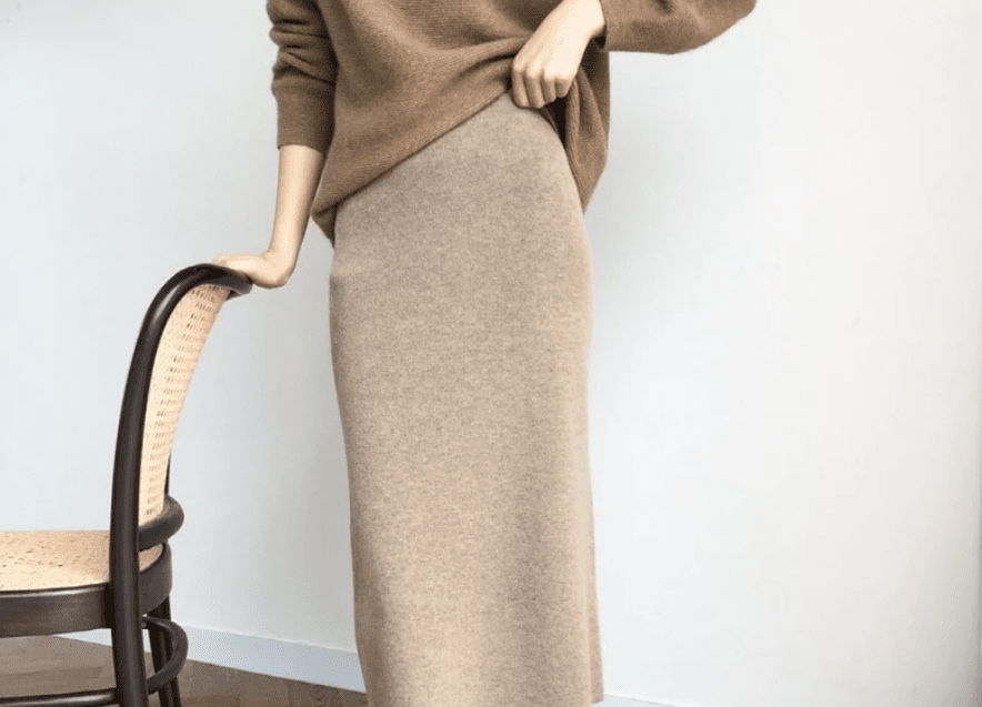 Sweater pencil skirt