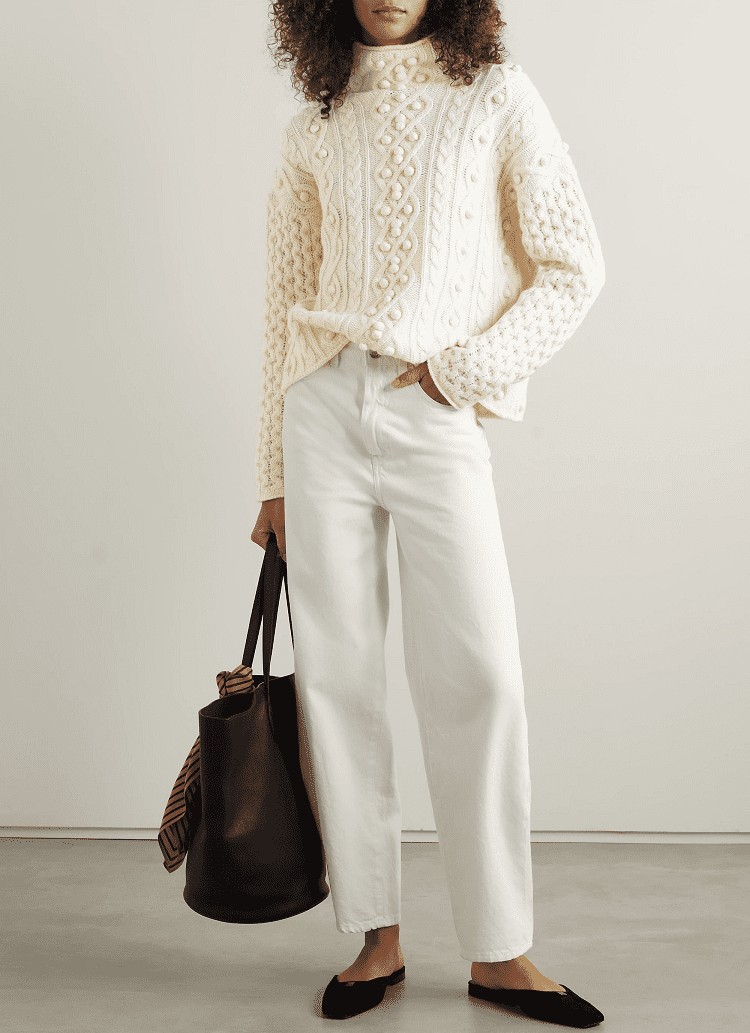 Winter Inspired Cable Knit Outfit