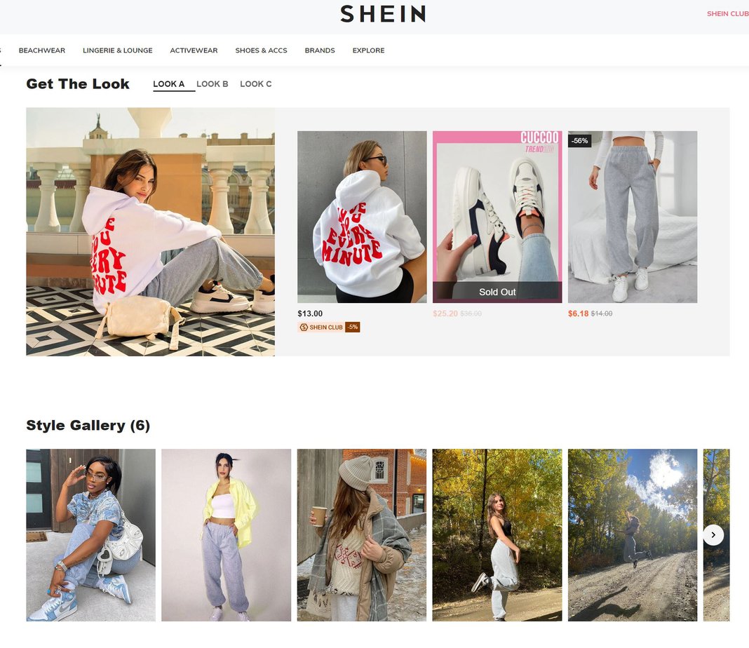 shein clothing