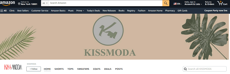 kissmoda amazon store