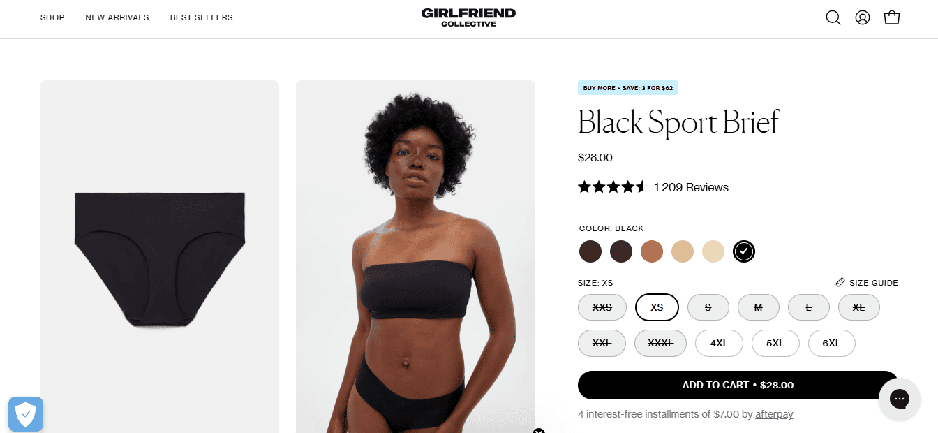 Girlfriend Collective Sports Brief