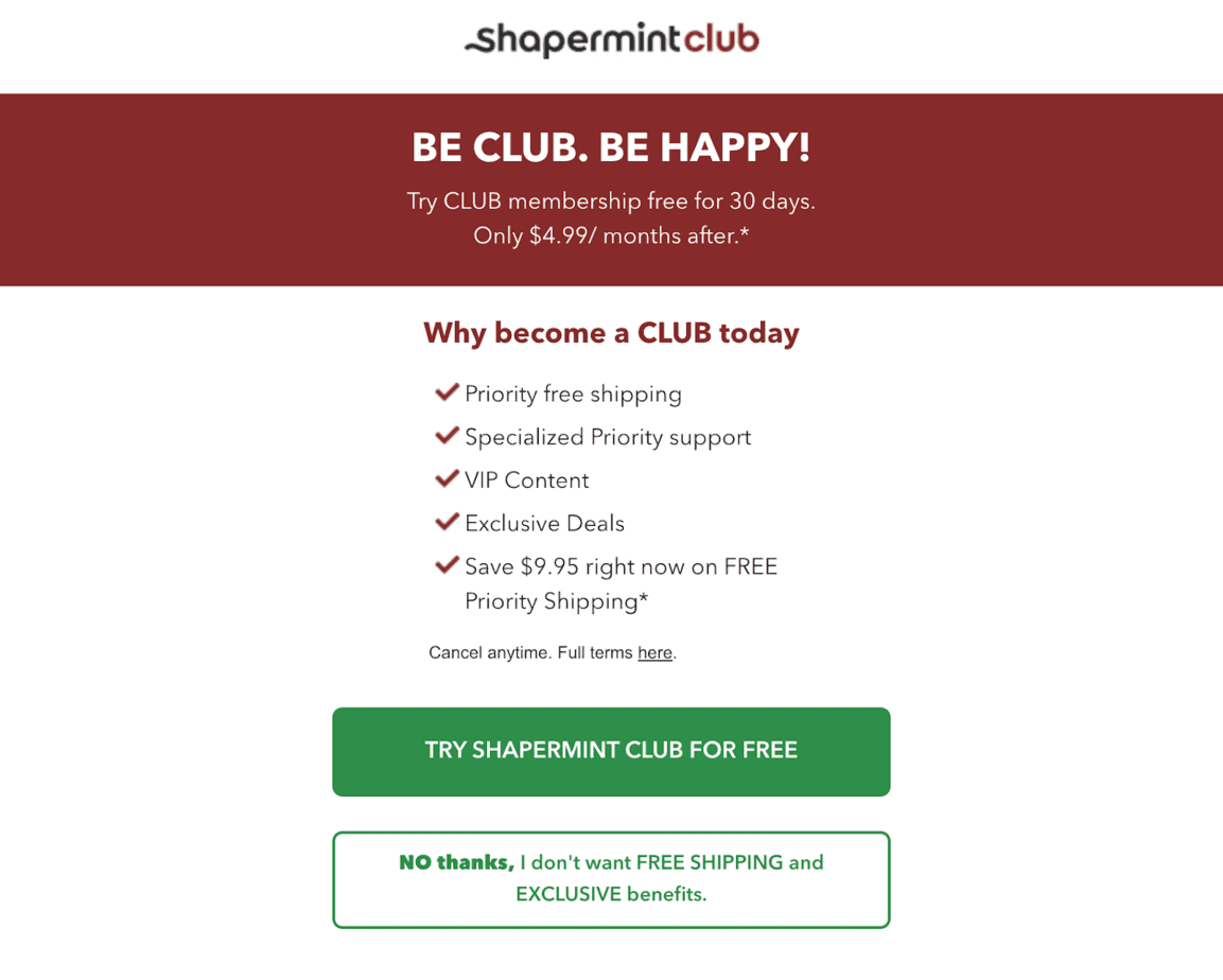 Shapermint Club