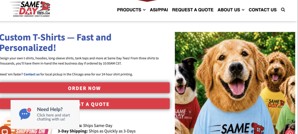Best Next-Day Service for Bulk Orders: Same Day Tees